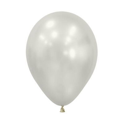 Silk Oyster White 30cm 12in Latex Balloons Pk 50