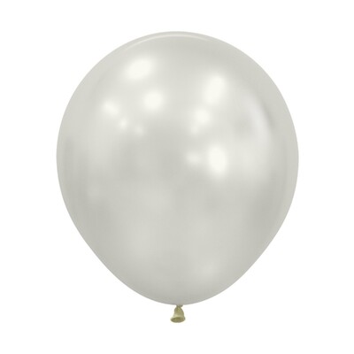 Silk Oyster White 45cm 18in Latex Balloons Pk 6