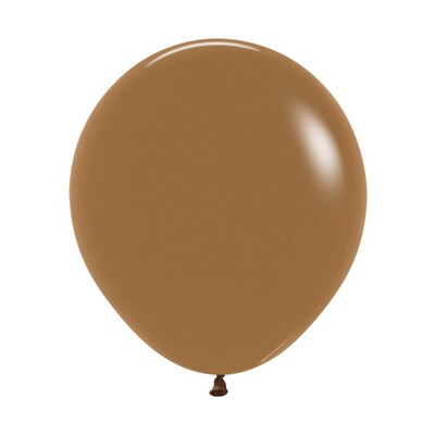 Fashion Mocha 45cm 18in Latex Balloons Pk 6