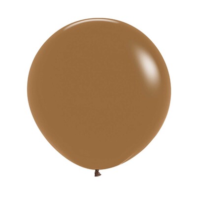 Fashion Mocha 60cm 24in Latex Balloons Pk 3