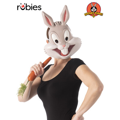 Bugs Bunny Vacuform Mask – Kids & Adults Official Looney Tunes Costume Accessory