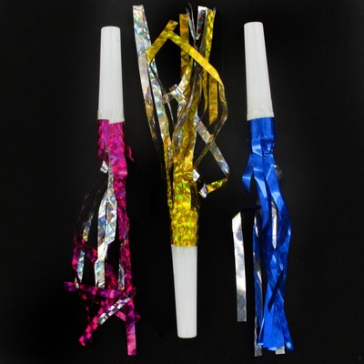 Laser Party Whistle Frills Pk 50 (Assorted Colours)