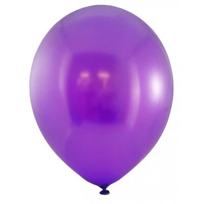 Metallic Purple Latex Balloons 30cm (Pk 25)