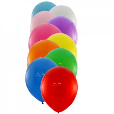 Standard Mixed Colour Latex Balloons 30cm (Pk 100)