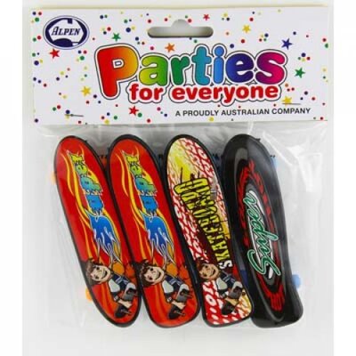 Mini Skate Boards Party Favours (Pk 4)