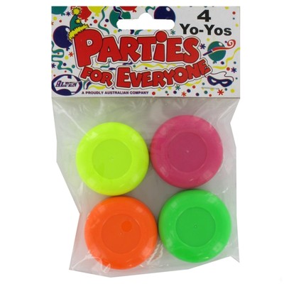 Party Favours - Yo Yos Pk 4 