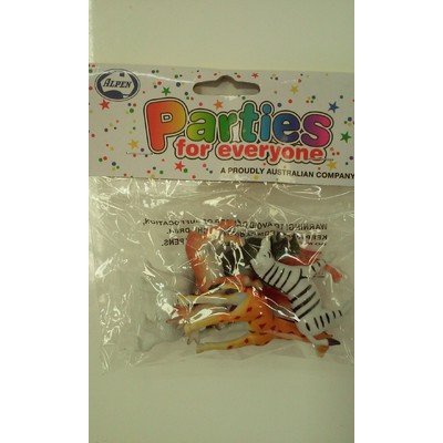 Zoo Animals Party Favours Pk 6