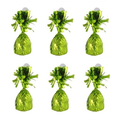 Lime Green Balloon Pudding Weight (Pk 6)