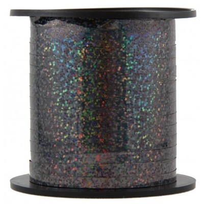 Holographic Metallic Black Curling Ribbon (225m)