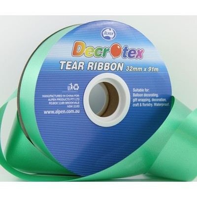Emerald Green Tear Ribbon (32mm x 91m) Pk 1