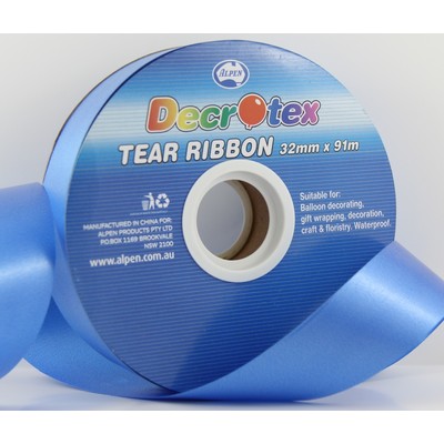 Royal Blue Tear Ribbon (32mm x 91m) Pk 1