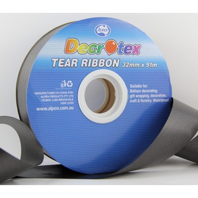 Black Tear Ribbon (32mm x 91m) Pk 1
