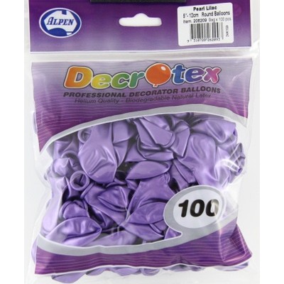 Metallic Lilac 5in (12cm) Latex Balloons Pk 100 