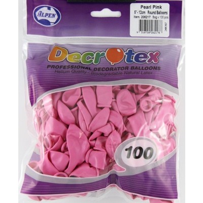 Pearl Pink 5in (12cm) Latex Balloons Pk 100 