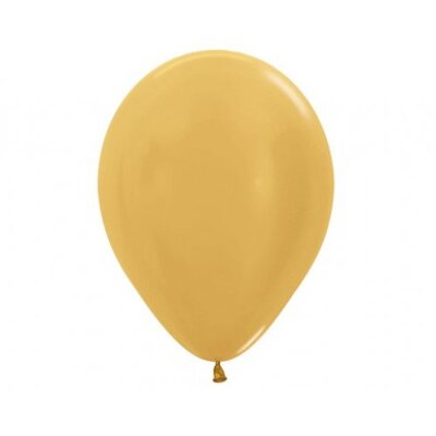 Metallic Gold 5in. 12cm Latex Balloons (Pk 100)