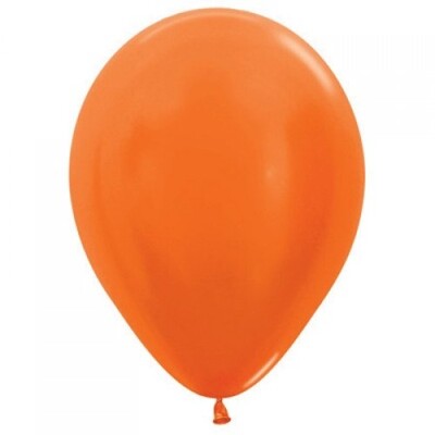 Metallic Orange 5in. (12cm) Latex Balloons Pk 100