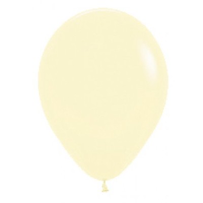 Pastel Matte Yellow 5in. (12cm) Latex Balloons Pk 100