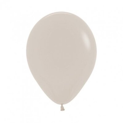 White Sand Latex Balloons (5in, 12cm) Pk 100