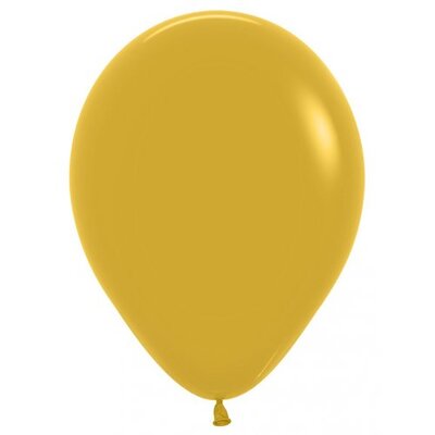 Mustard Yellow Latex Balloons (5in, 12cm) Pk 100