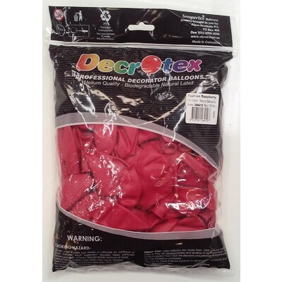 Standard Fashion Raspberry Latex Balloons (12in - 30cm) Pk 100