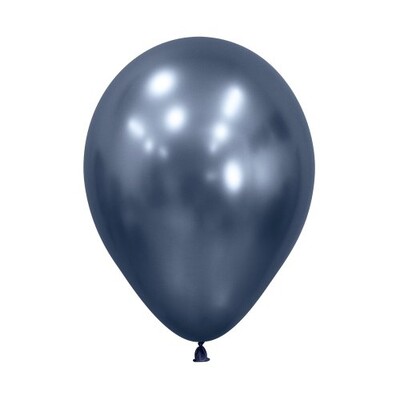 Galaxy Blue Reflex 30cm Latex Balloons Pk 50