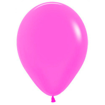 Neon Fuchsia Pink Standard Latex 30cm Balloons (Pk 100)