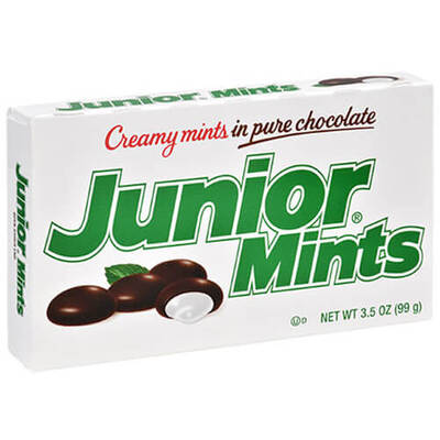 Junior Mints Candy Theatre Box 99g (Pk 1)
