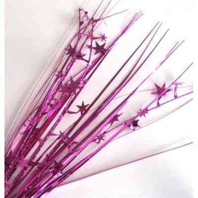 Hot Pink Stars Spray Pick Onion Pk 1