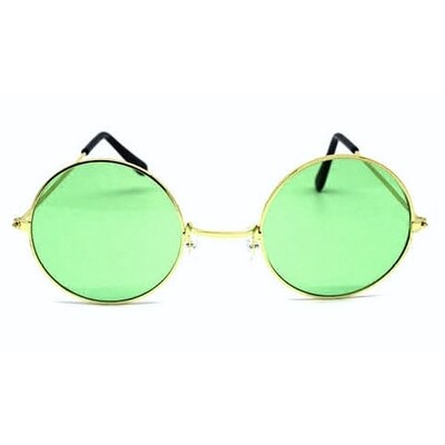 Adult Costume Lennon Glasses Green Lenses