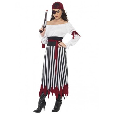 Adult Woman Pirate Lady Costume (Small, 8-10)