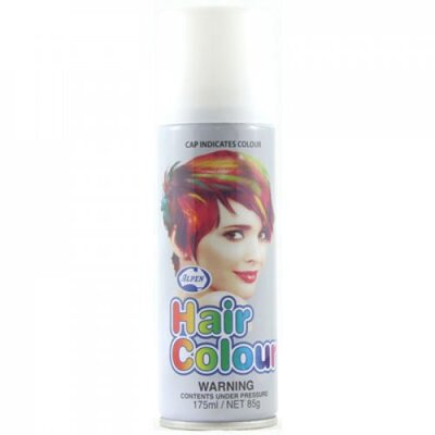 Hot White Coloured Hairspray 175ml (Pk 1)