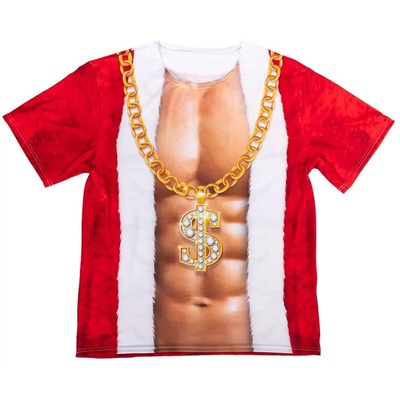 Adult Mens Xmas Dude Printed Costume Shirt (One Size)