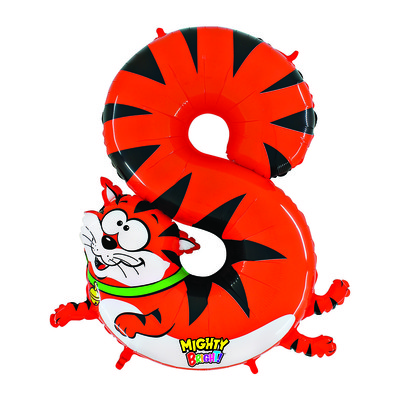 Zooloon Number 8 Supershape Balloon (40in-102cm) Pk 1