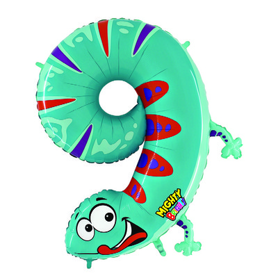 Zooloon Number 9 Supershape Balloon (40in-102cm) Pk 1
