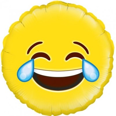 Cry Laughing Emoji 18in. Foil Balloon Pk 1