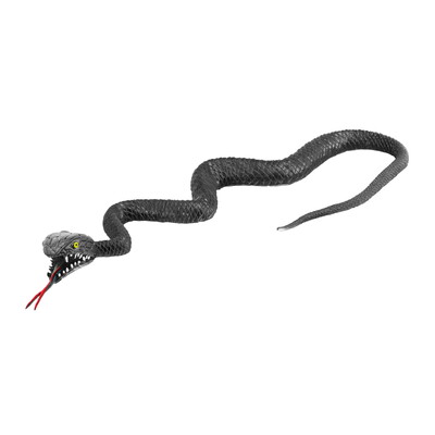 Plastic Snake Halloween Decoration 75cm - Realistic Scales & Forked Tongue