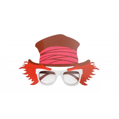 Mad Crazy Hatter Novelty Glasses