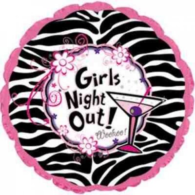 Holographic Girls Night Out Foil Balloon (17in, 43cm)