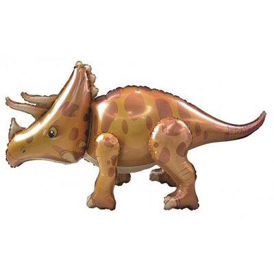Standing Airz Triceratops Dinosaur Airfill Foil Balloon