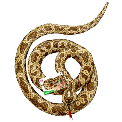Plush Coiled Snake 200cm - Halloween Costume Accessory & Party Decoration