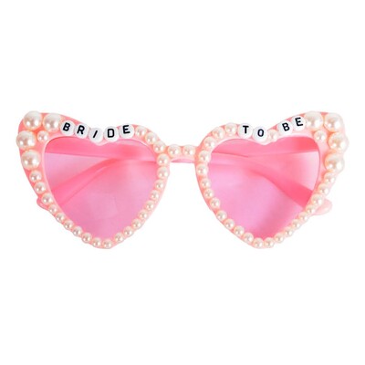 Pearl Bride To Be Pink Hens Night Deluxe Glasses