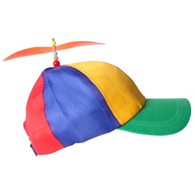 Rainbow Helicopter Propeller Hat Cap