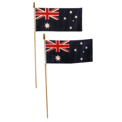 Flag Australian 22 x 15cm Pk2 