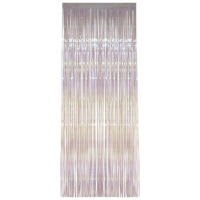 Iridescent Shimmer Tinsel Foil Curtain (91cm x 244cm) Pk 1
