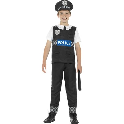 Child Police Officer Costume (Small, 4-6 Years) Pk 1