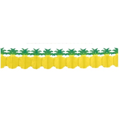 Pineapple Tissue Paper Garland 3.65m