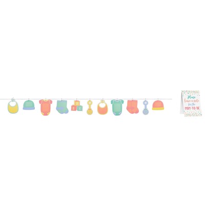Baby Shower Autograph Clothesline Garland Pk 1