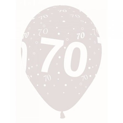 70 Clear AOP Latex Balloons Pk 50