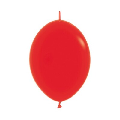 Link-O-Loon Fashion Red Latex Linking Balloons 30cm Pk 50