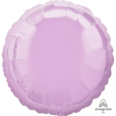 Metallic Lilac Lavender Circle 17in. Standard Foil Balloon Pk 1